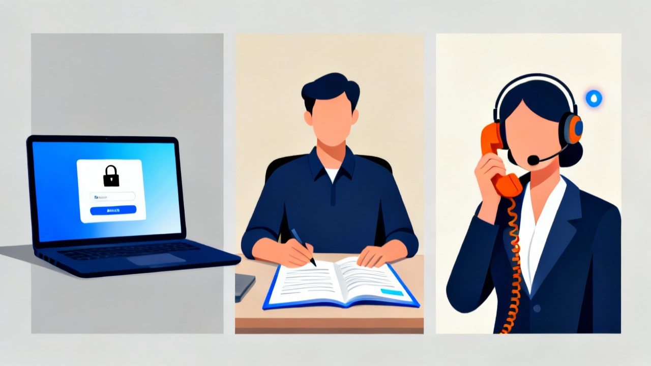 Illustration d'actions rapides du service client